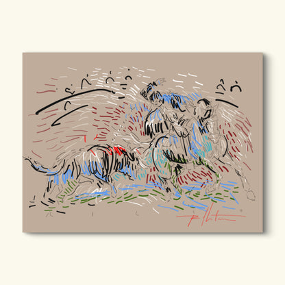 "EL ARTE DE TOREAR A CABALLO" FINE ART PRINT