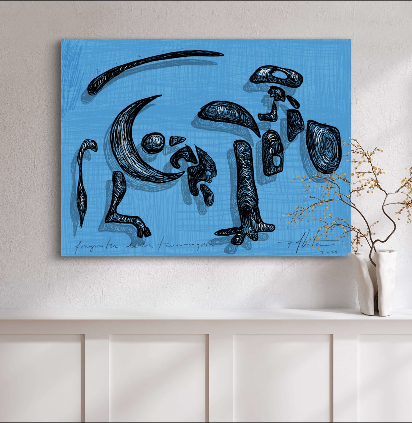 "FRAGMENTOS DE LA TAUROMAQUIA AZUL" FINE ART PRINT