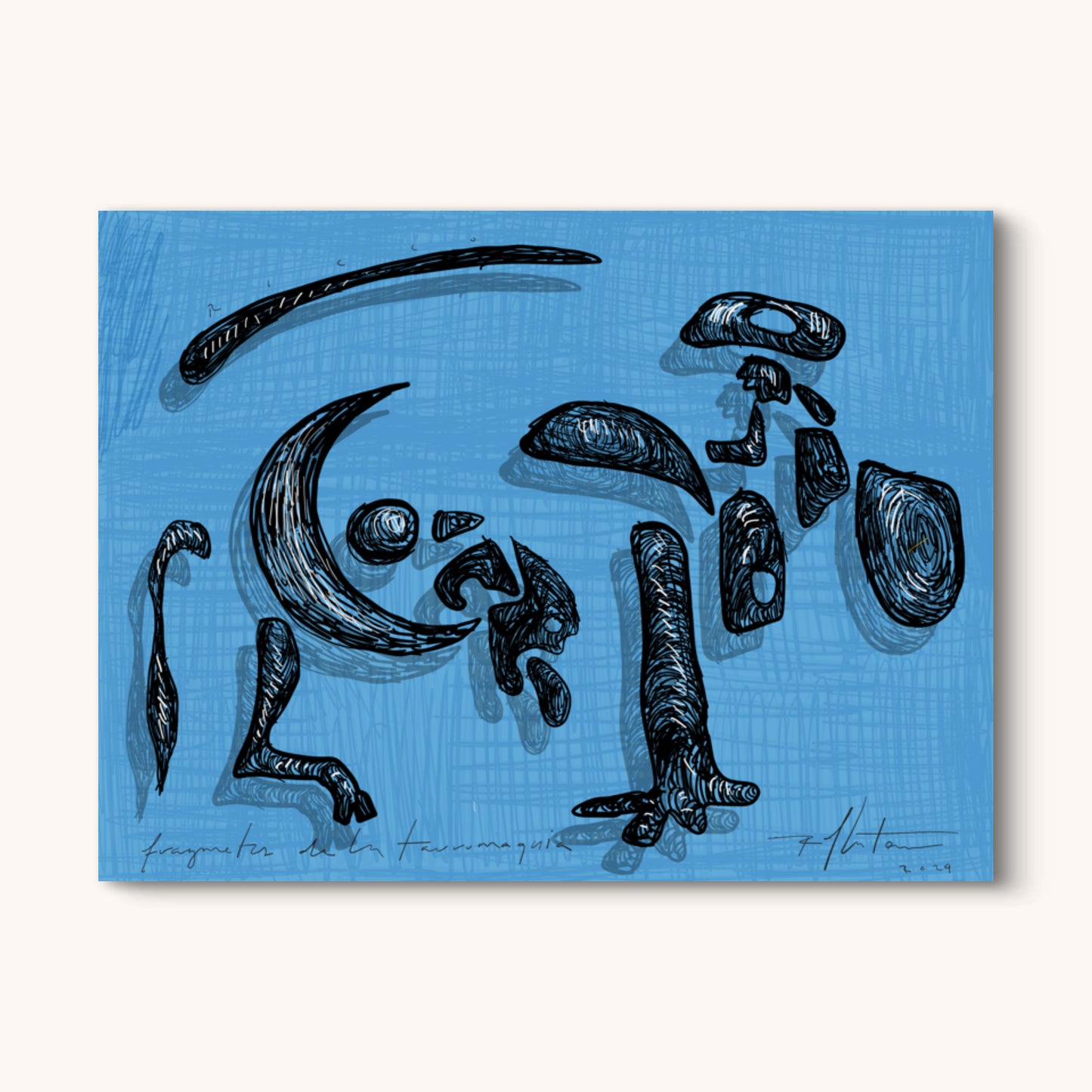 "FRAGMENTOS DE LA TAUROMAQUIA AZUL" FINE ART PRINT